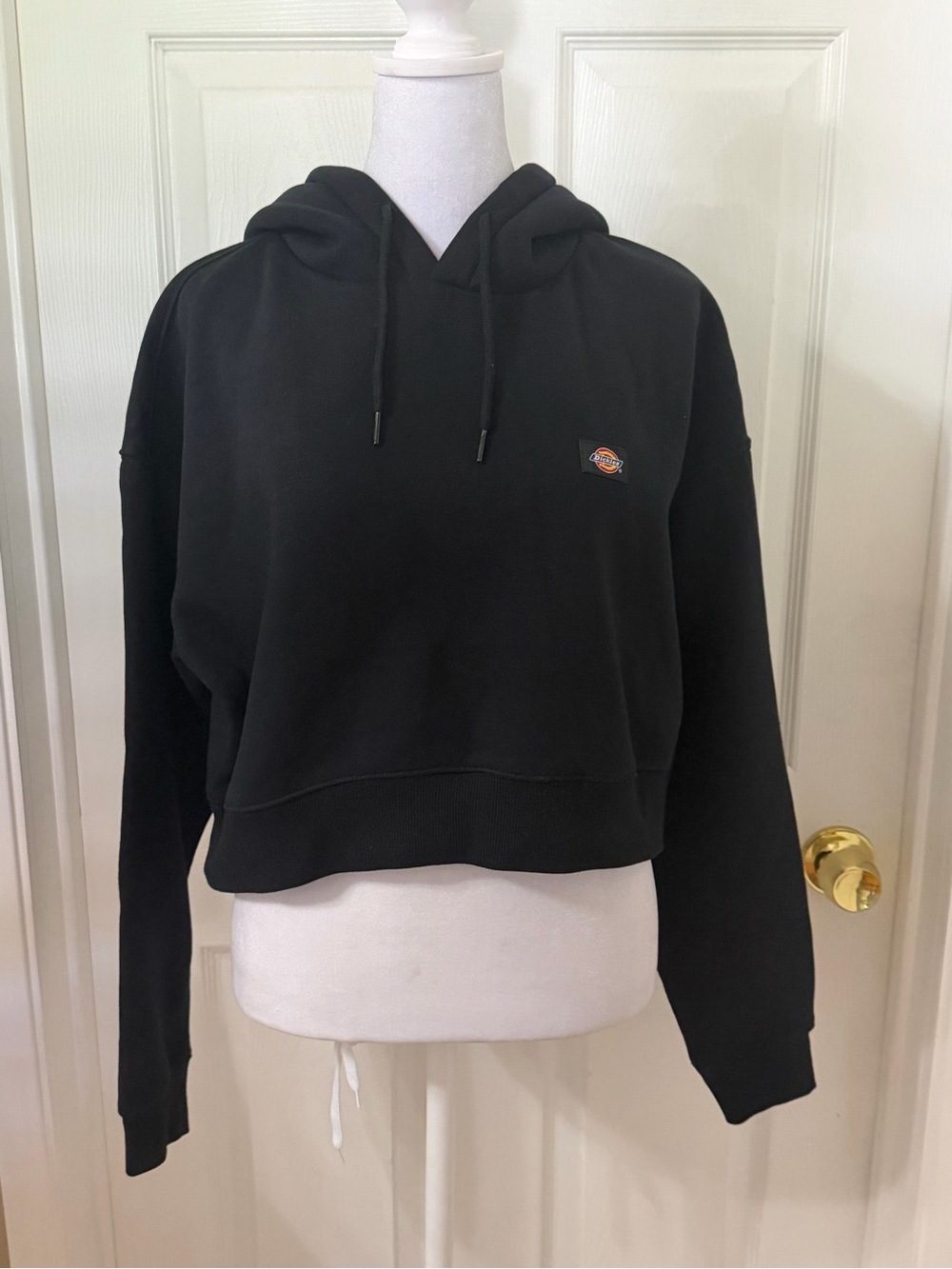 Dickie’s Black Cropped Pullover Hoodie